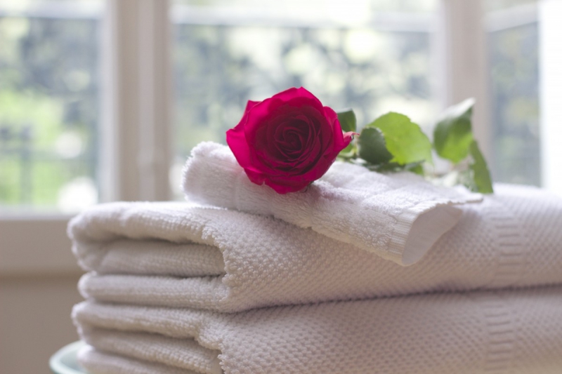 hotel-LA COLLE SUR LOUP-min_towel_rose_clean_care_salon_spa_white_bath-731641